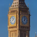 Vista del Big Ben y la Torre Isabel en Westminster, Londres