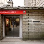 Entrada de las Churchill War Rooms, Londres
