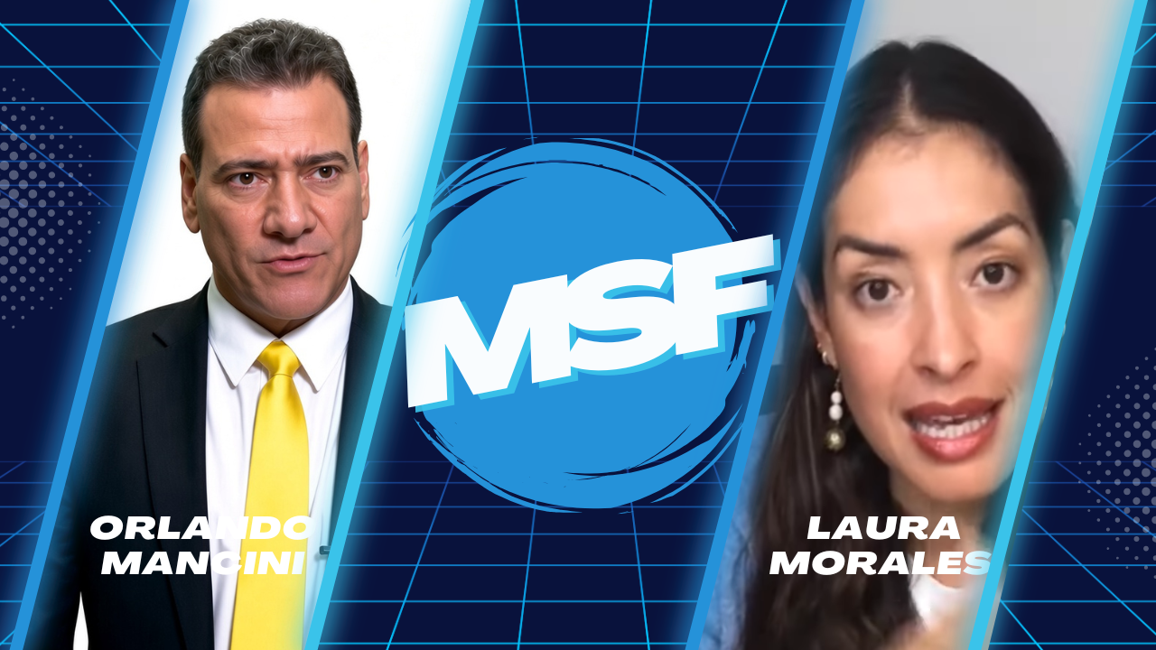 Orlando Mancini y Laura Morales en el programa Migración Sin Fronteras