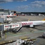 Terminal del aeropuerto de Gatwick cerca de Londres