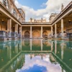 Los históricos Baños Romanos en la ciudad de Bath, Inglaterra
