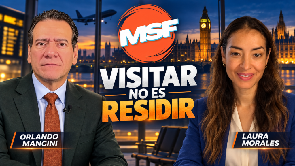 Orlando Mancini y Laura Morales. Pasa cuatro o cinco meses cada año en Londres: cuándo las visitas pueden parecer una residencia